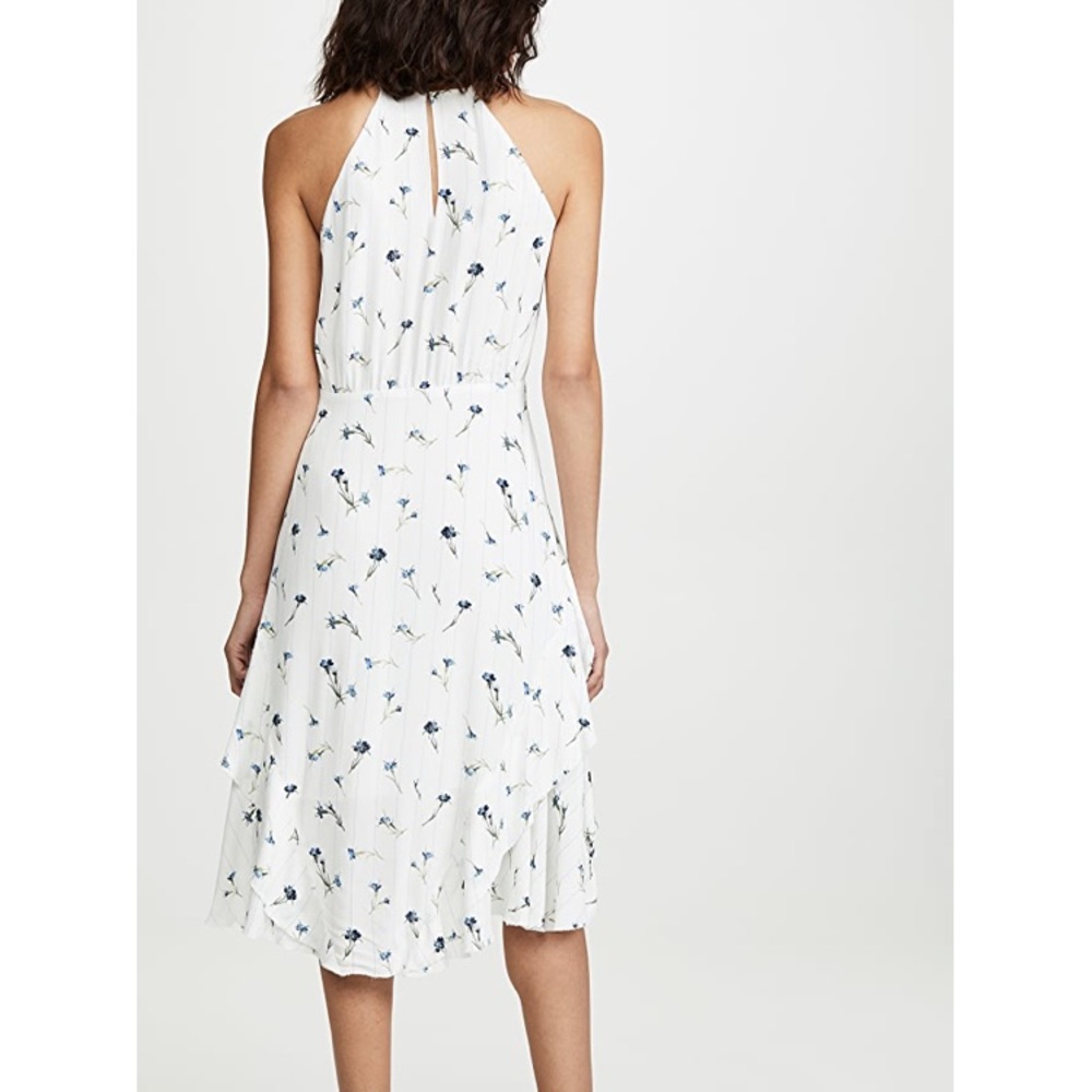 Joie Lamberta Halter Floral Ruffle High-Low Dress - Picture 2 of 16